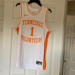 Nike Tennessee Volunteers White and Orange Basketball Jersey